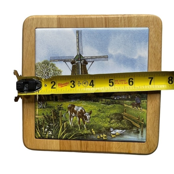 VTG JCV Hunnik Signed Dutch Tile Four Seasons Ter Steege BV Holland Collectible - Picture 3 of 4